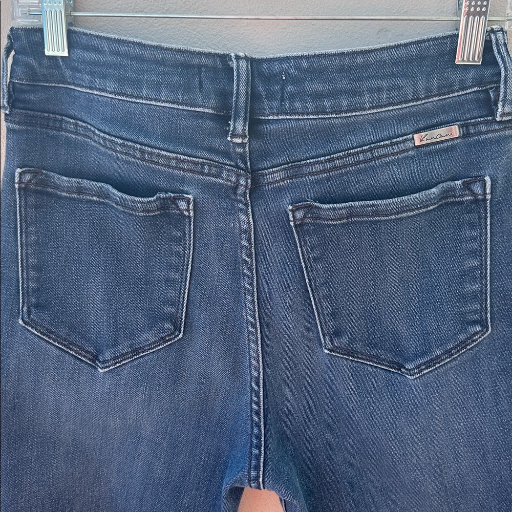 KanCan Dark Blue Button Fly Flare Jeans - Picture 5 of 8